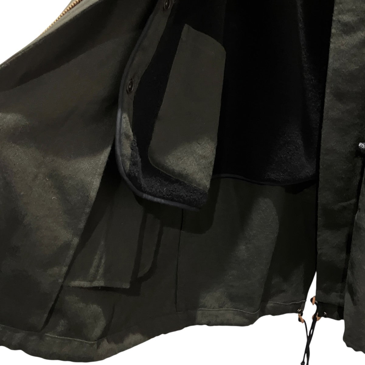 MAATEE＆SONS 25AW【カシミヤリネン FISH TAIL】モッズコートMT5303-0707A 古着・中古-4枚目のアイテム画像