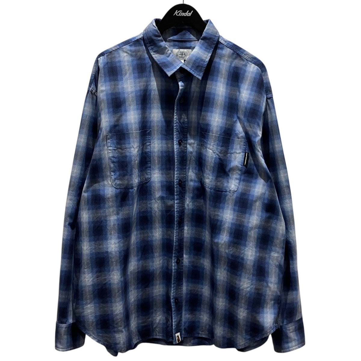 A BATHING APE チェックシャツ001SHL301005M 古着・中古-1枚目のアイテム画像