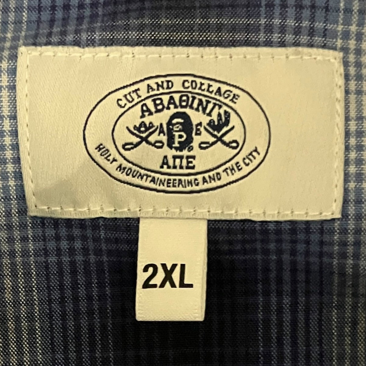 A BATHING APE チェックシャツ001SHL301005M 古着・中古-6枚目のアイテム画像