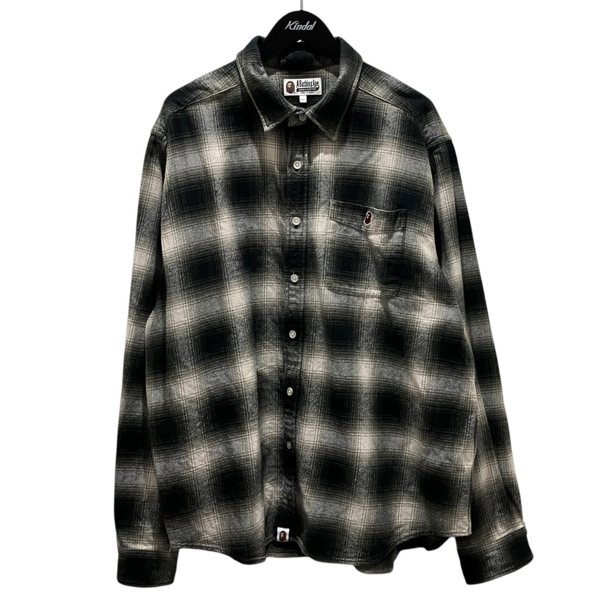 A BATHING APE チェックシャツ001SHK701002M 古着・中古-1枚目のアイテム画像