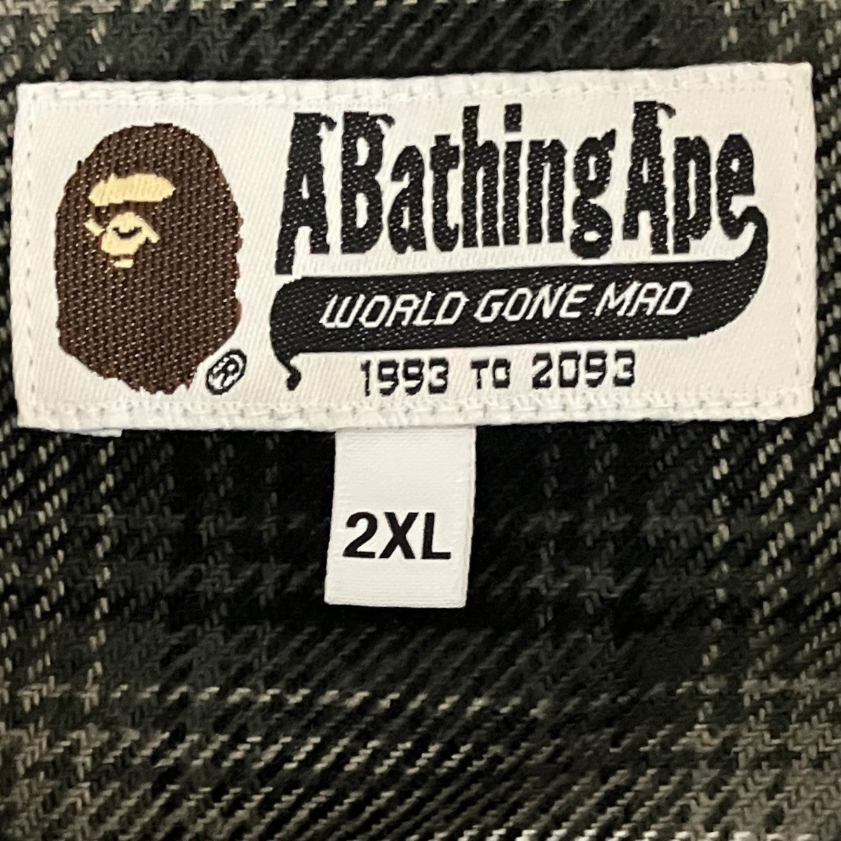 A BATHING APE チェックシャツ001SHK701002M 古着・中古-6枚目のアイテム画像