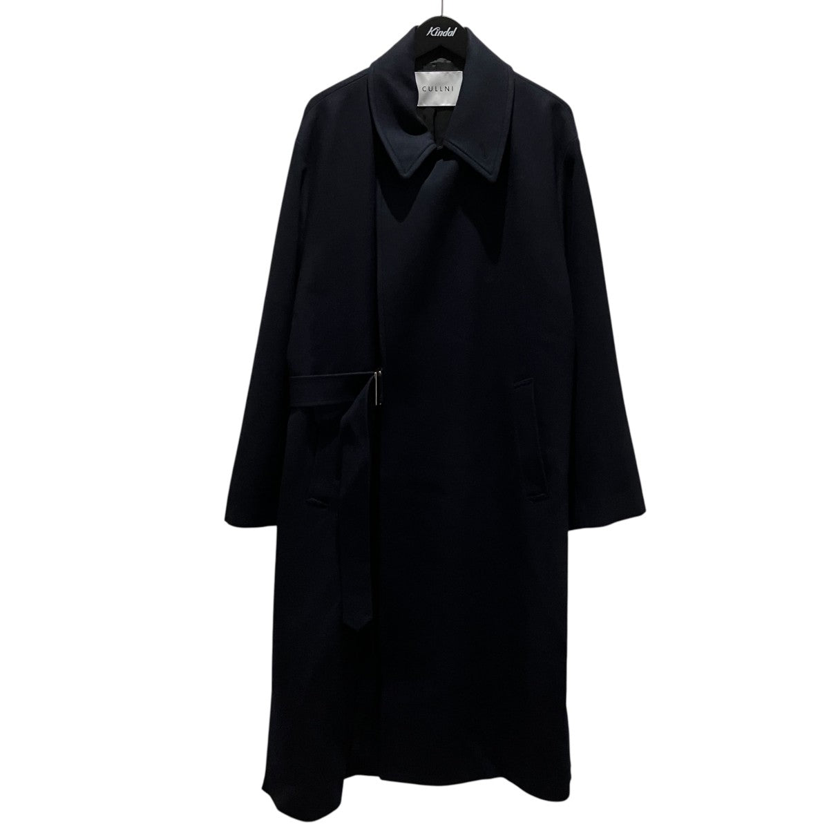 CULLNI 26AW【Signature Melton Minimal Tielocken Long Coat】タイロッケンコート26-AW-033 古着・中古-1枚目のアイテム画像