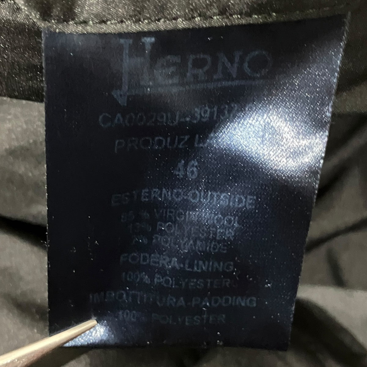 HERNO 中綿ロングコート9784-511-4 古着・中古-6枚目のアイテム画像