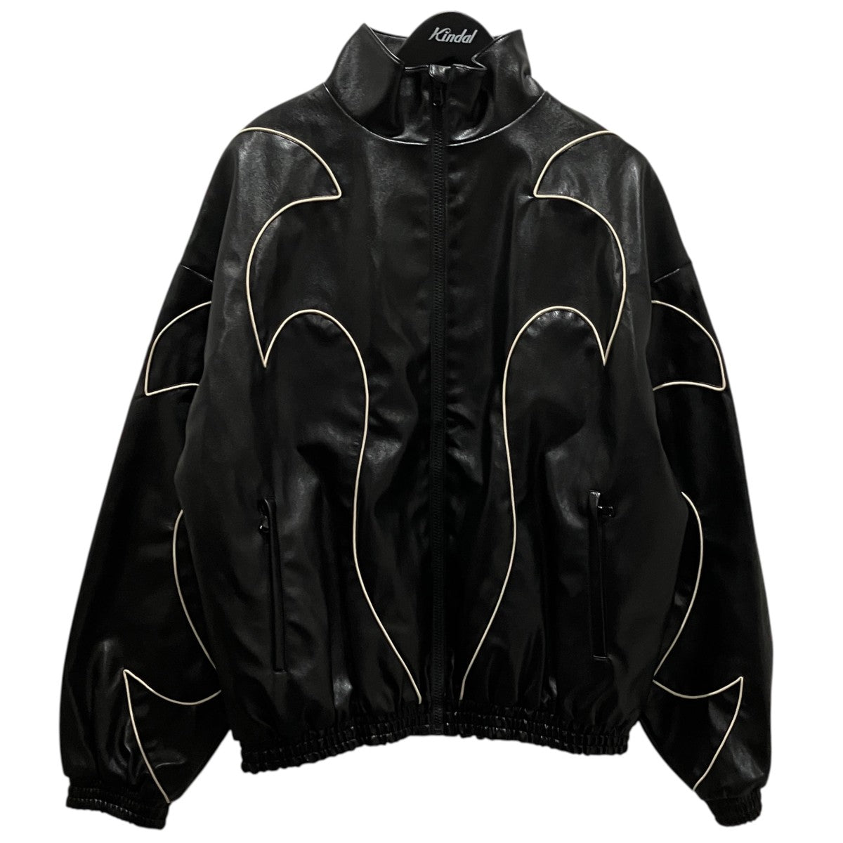 LIBERE 【FLAME LEATHER TRACK JACKET】フェイクレザージャケット 古着・中古-1枚目のアイテム画像