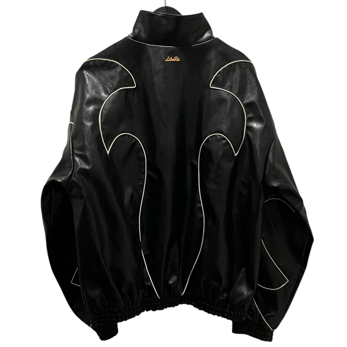LIBERE 【FLAME LEATHER TRACK JACKET】フェイクレザージャケット 古着・中古-2枚目のアイテム画像