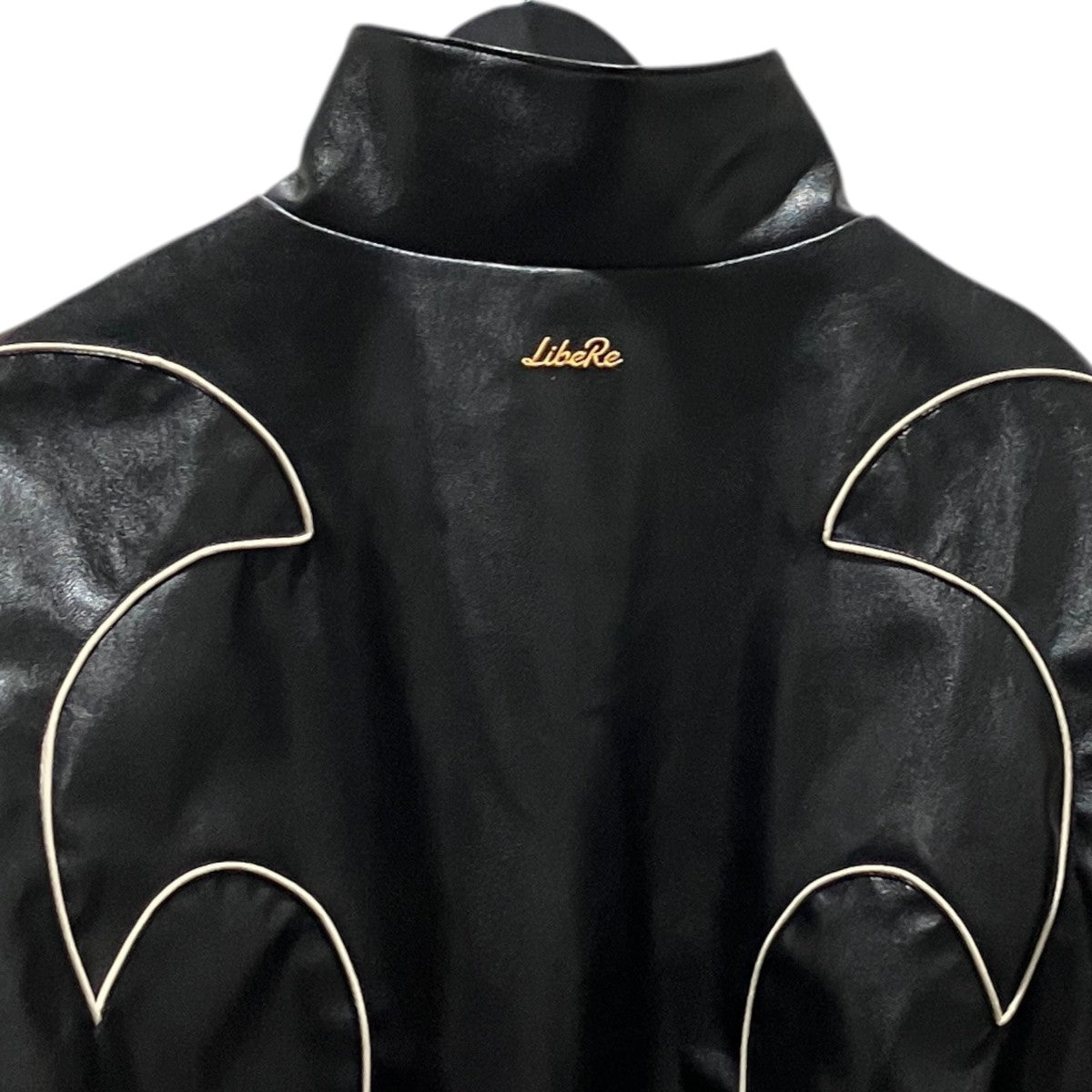 LIBERE 【FLAME LEATHER TRACK JACKET】フェイクレザージャケット 古着・中古-3枚目のアイテム画像
