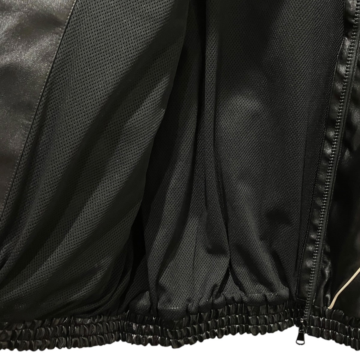 LIBERE 【FLAME LEATHER TRACK JACKET】フェイクレザージャケット 古着・中古-4枚目のアイテム画像