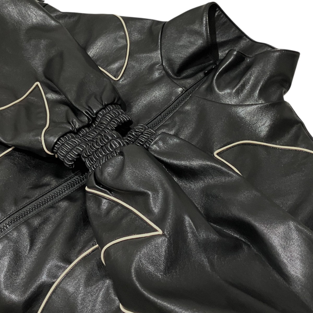 LIBERE 【FLAME LEATHER TRACK JACKET】フェイクレザージャケット 古着・中古-5枚目のアイテム画像