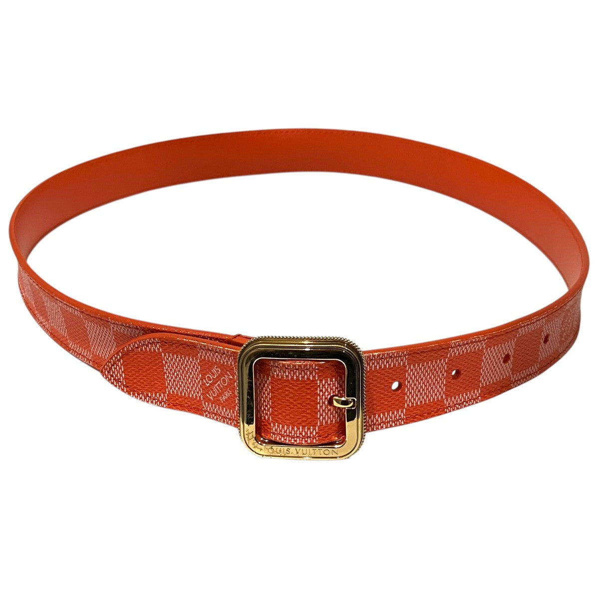 LOUIS VUITTON 【ダミエ・グラフィット】レザーベルトM9571 古着・中古-1枚目のアイテム画像