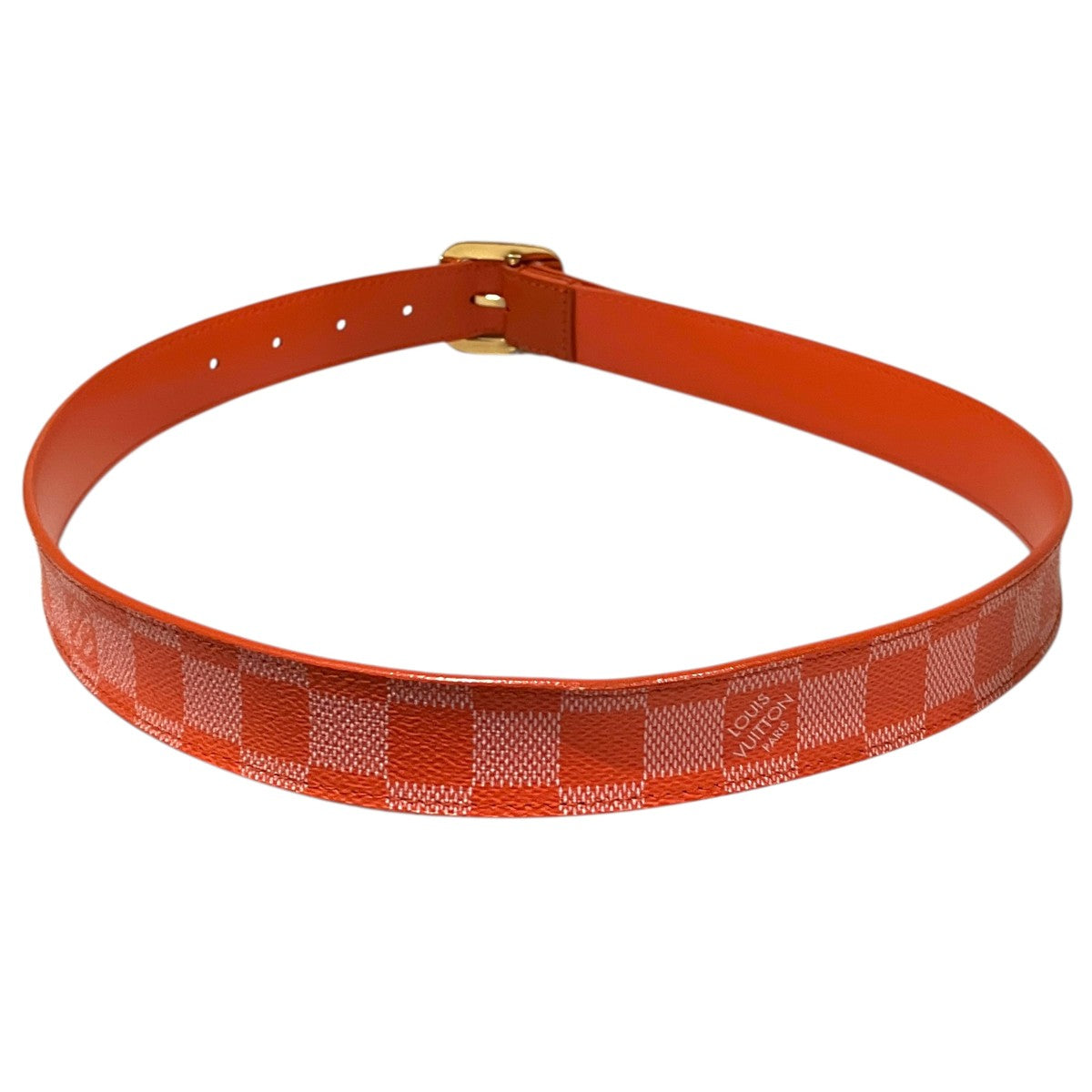 LOUIS VUITTON 【ダミエ・グラフィット】レザーベルトM9571 古着・中古-2枚目のアイテム画像