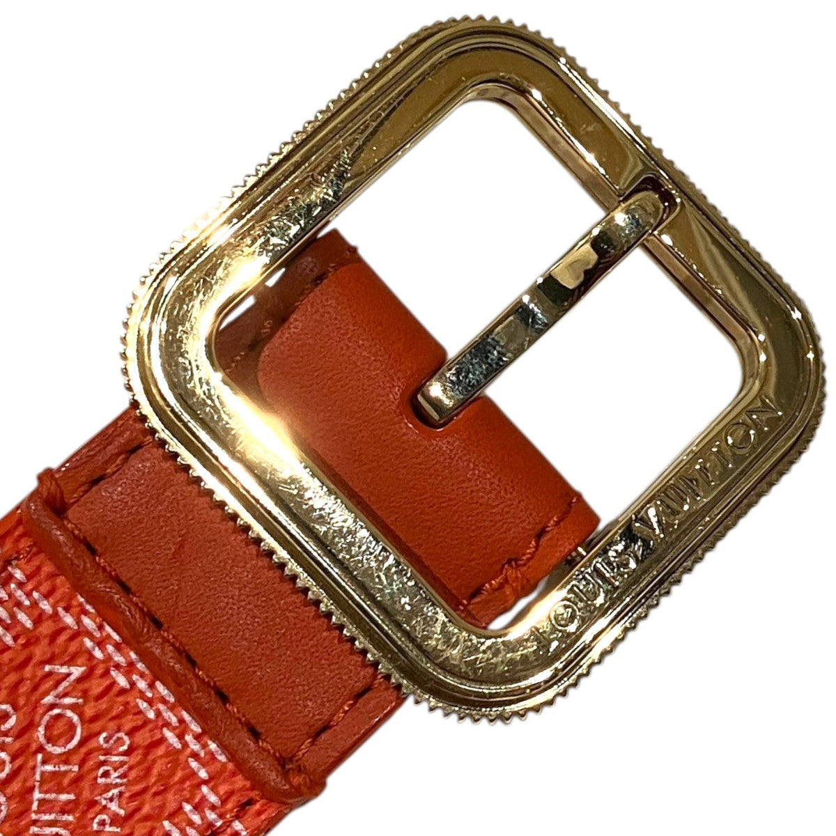 LOUIS VUITTON 【ダミエ・グラフィット】レザーベルトM9571 古着・中古-4枚目のアイテム画像