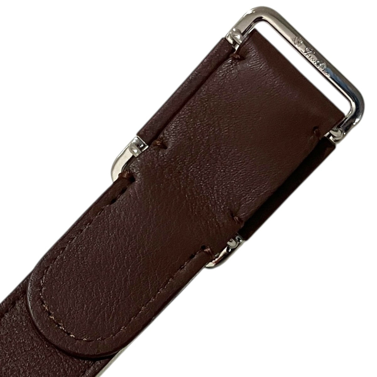 LORO PIANA キャンバス×レザーベルトFAN0098 古着・中古-4枚目のアイテム画像