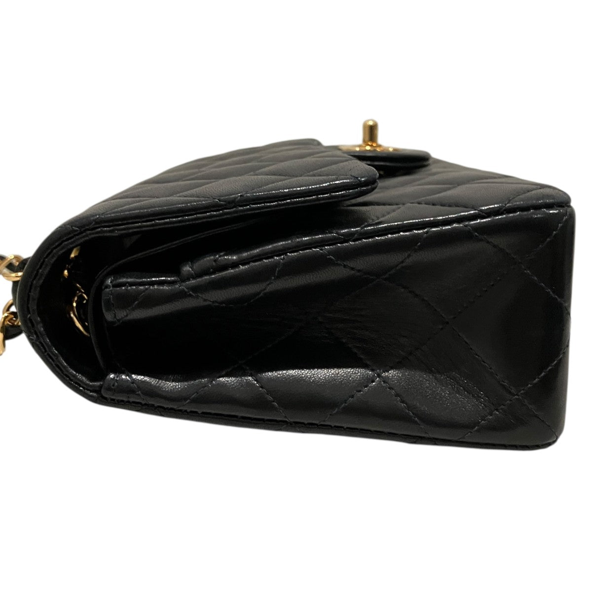CHANEL 【マトラッセ23】ラムスキンダブルフラップチェーンショルダーバッグ 古着・中古-3枚目のアイテム画像