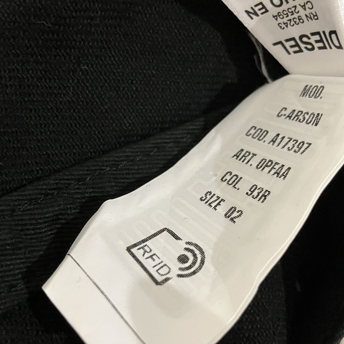 DIESEL C-ARSONキャップOPFAA 古着・中古-7枚目のアイテム画像