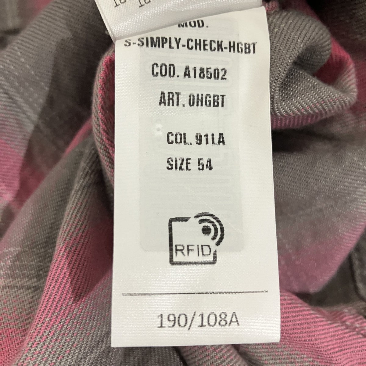 S-SIMPLY-CHECK-HGBTチェックシャツ