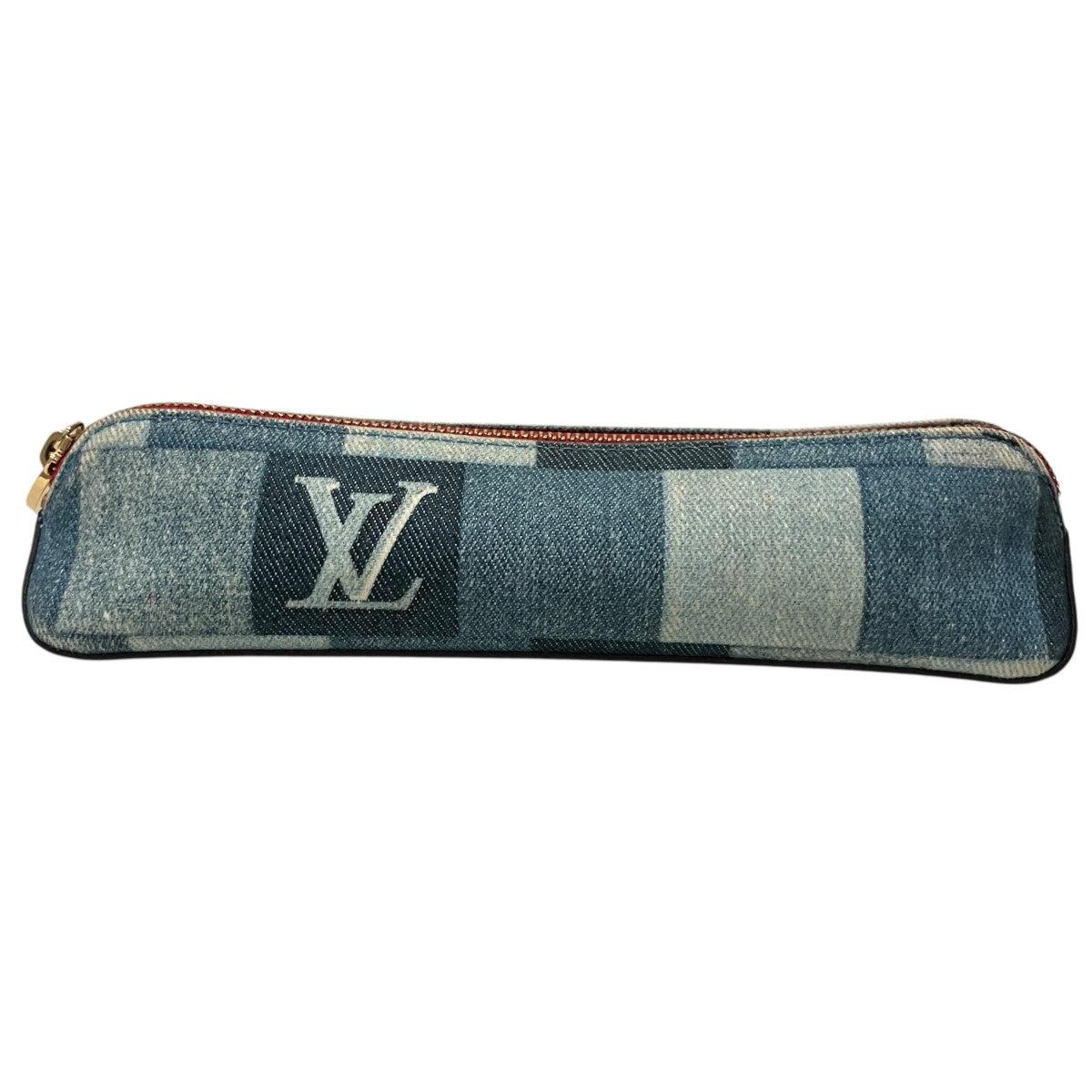 LOUIS VUITTON 【トゥルース エリザベット（モノグラム・デニム）】ペンシルケースGI0444 古着・中古-1枚目のアイテム画像