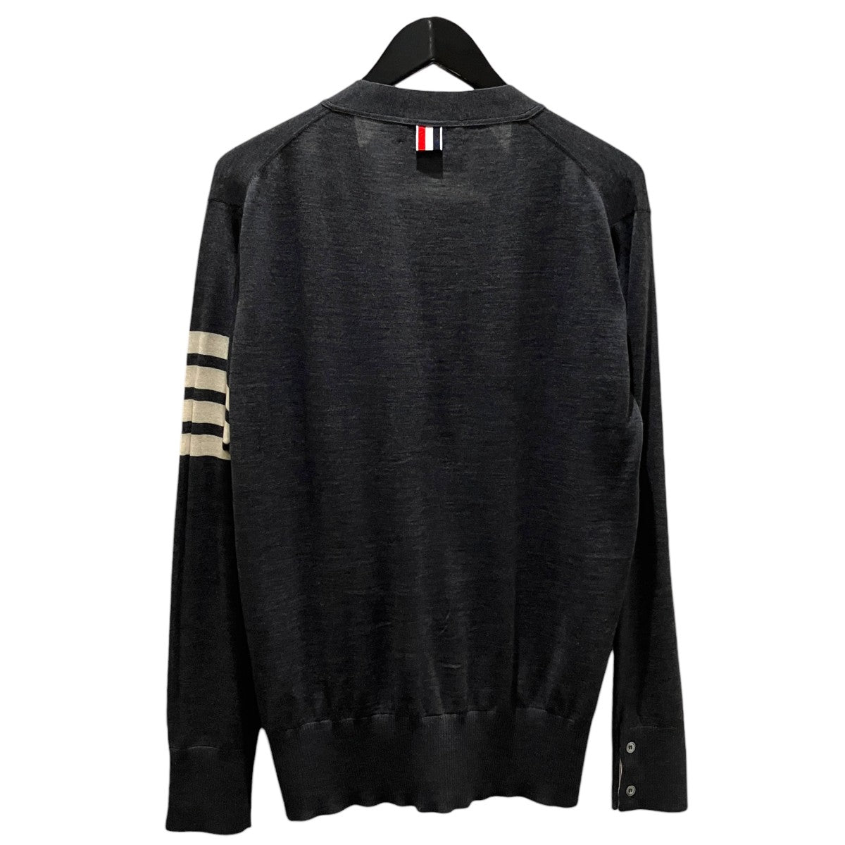 Thom Browne 【メリノウール 4-BAR クラシック カーディガン】薄手カーディガンMKC002A-00014022 古着・中古-2枚目のアイテム画像