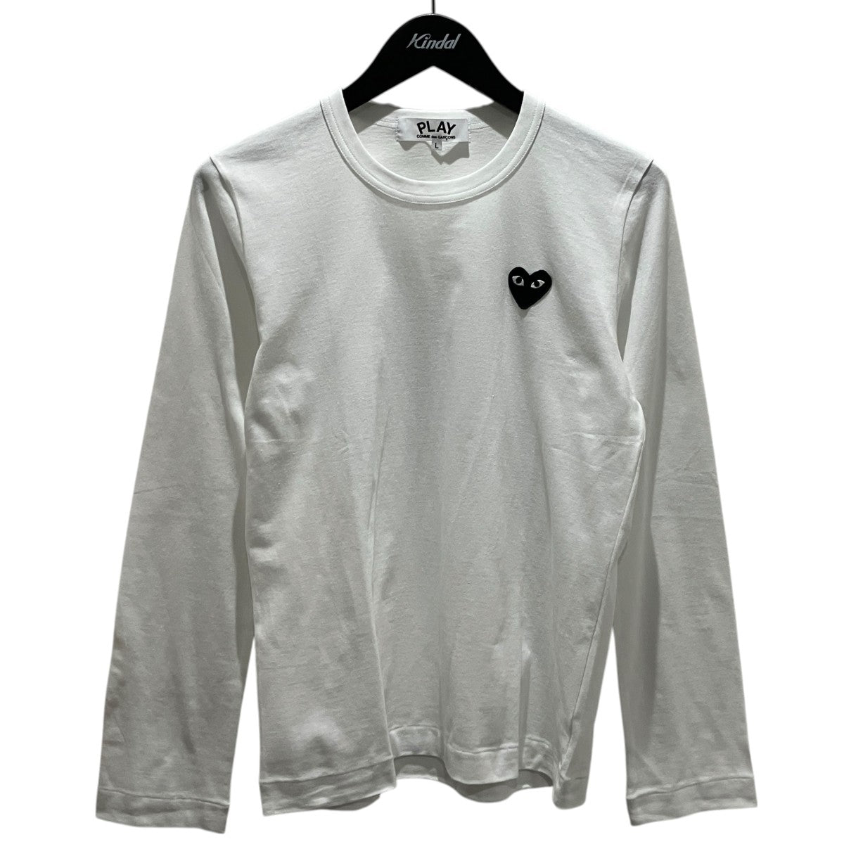 PLAY COMME des GARCONS ワッペン長袖TシャツAZ-T119 古着・中古-1枚目のアイテム画像