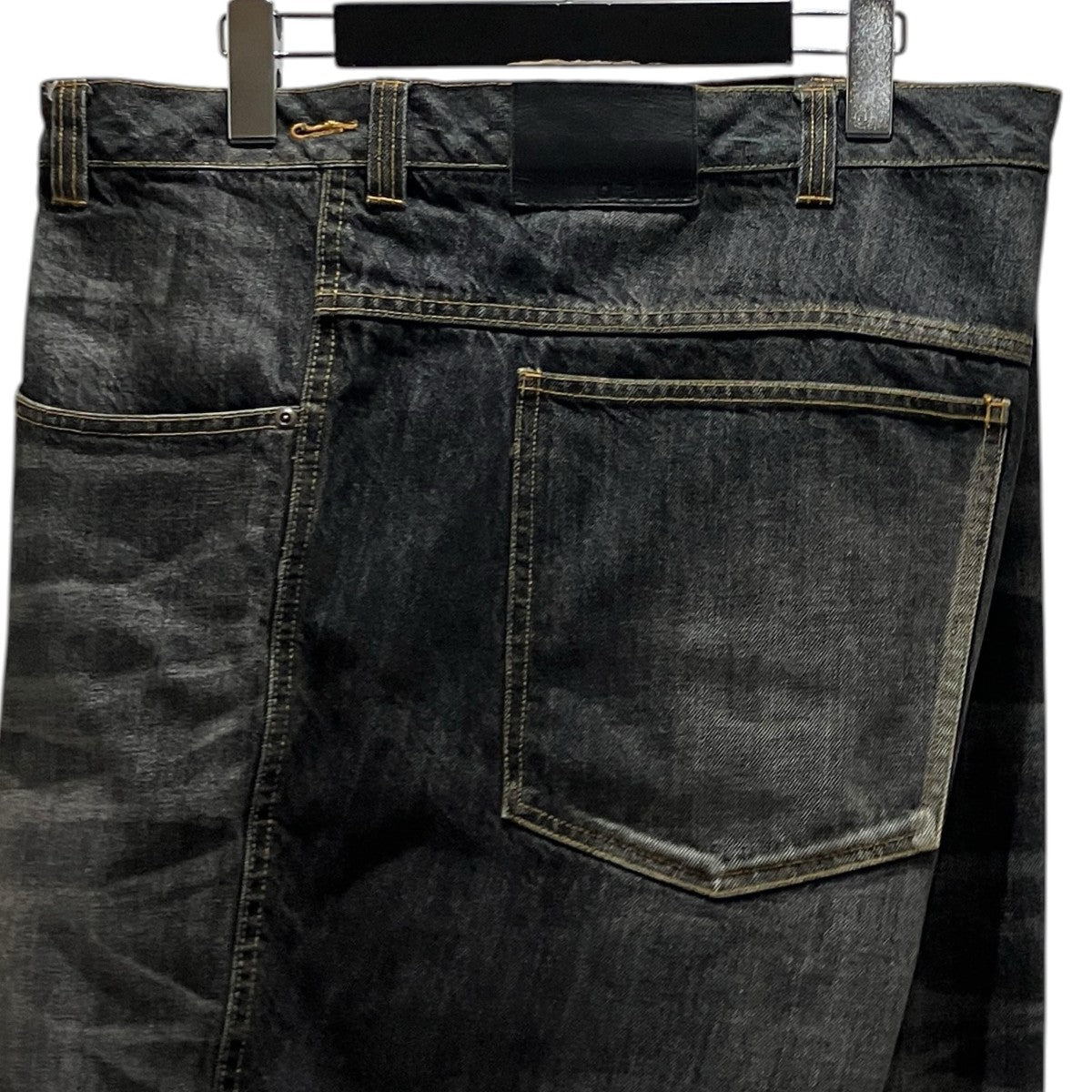 ORIMI 【OVERLAP BUGGY DENIM PANTS】変形デニムパンツA25206 古着・中古-3枚目のアイテム画像