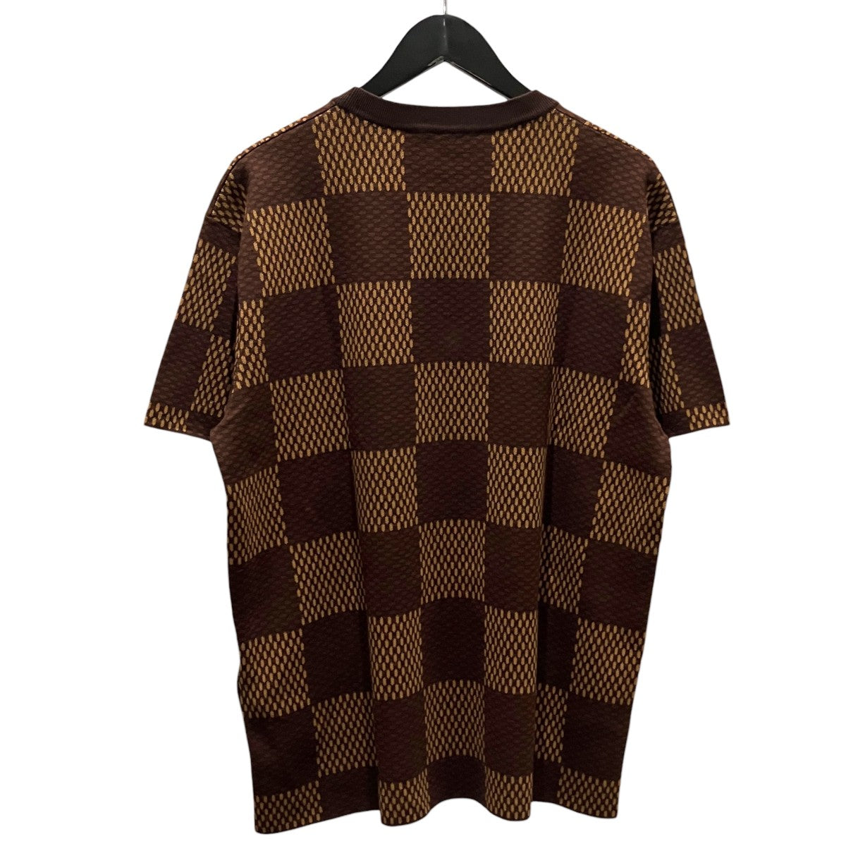 LOUIS VUITTON LVラインストーンダミエニットTシャツRM241 AUR HQN63W 古着・中古-2枚目のアイテム画像