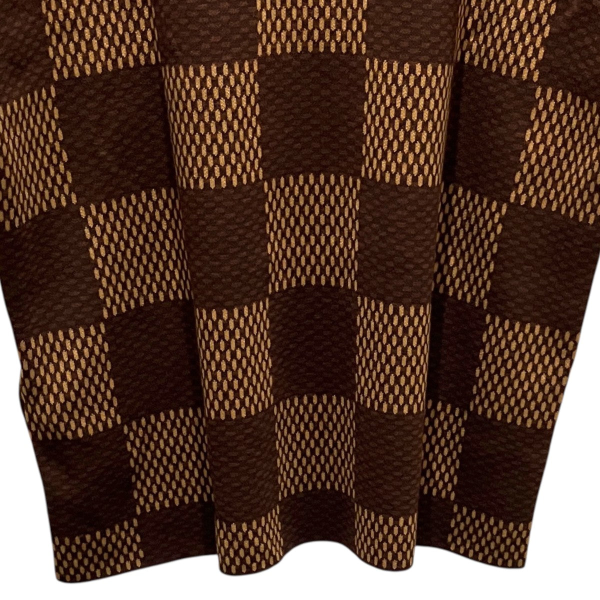 LOUIS VUITTON LVラインストーンダミエニットTシャツRM241 AUR HQN63W 古着・中古-4枚目のアイテム画像