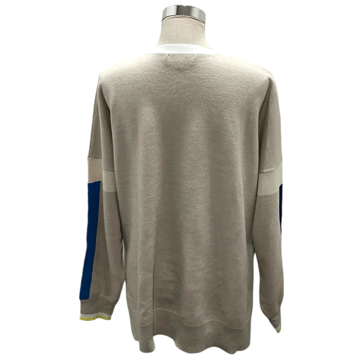 ENFOLD 【LINE WIDE PULLOVER】ウールコットンニット300FA270-2790 古着・中古-3枚目のアイテム画像