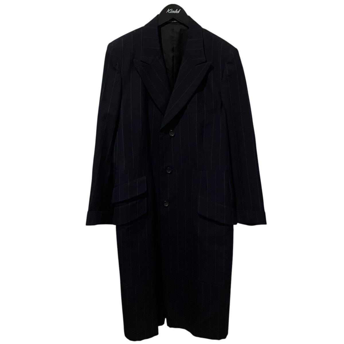 Yohji Yamamoto pour homme ストライプコートHU-C10-161 古着・中古-1枚目のアイテム画像