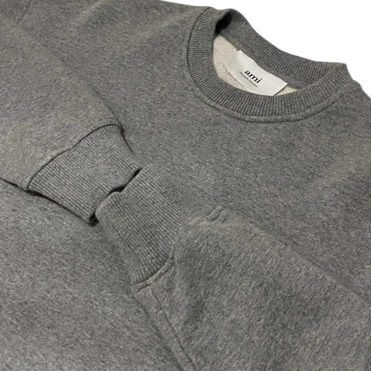 AMI Alexandre Mattiussi ハートロゴ刺繍スウェットE22USW001.730 古着・中古-6枚目のアイテム画像
