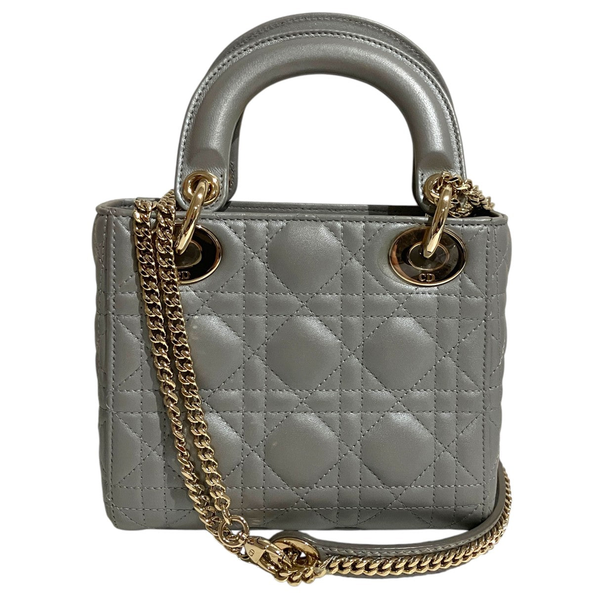 Christian Dior 【Lady Dior バッグ ミニ】2WAYショルダーバッグ 古着・中古-3枚目のアイテム画像