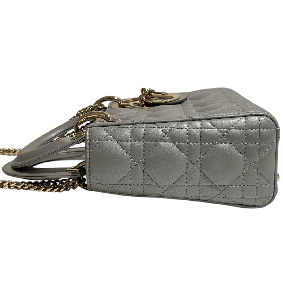 Christian Dior 【Lady Dior バッグ ミニ】2WAYショルダーバッグ 古着・中古-4枚目のアイテム画像