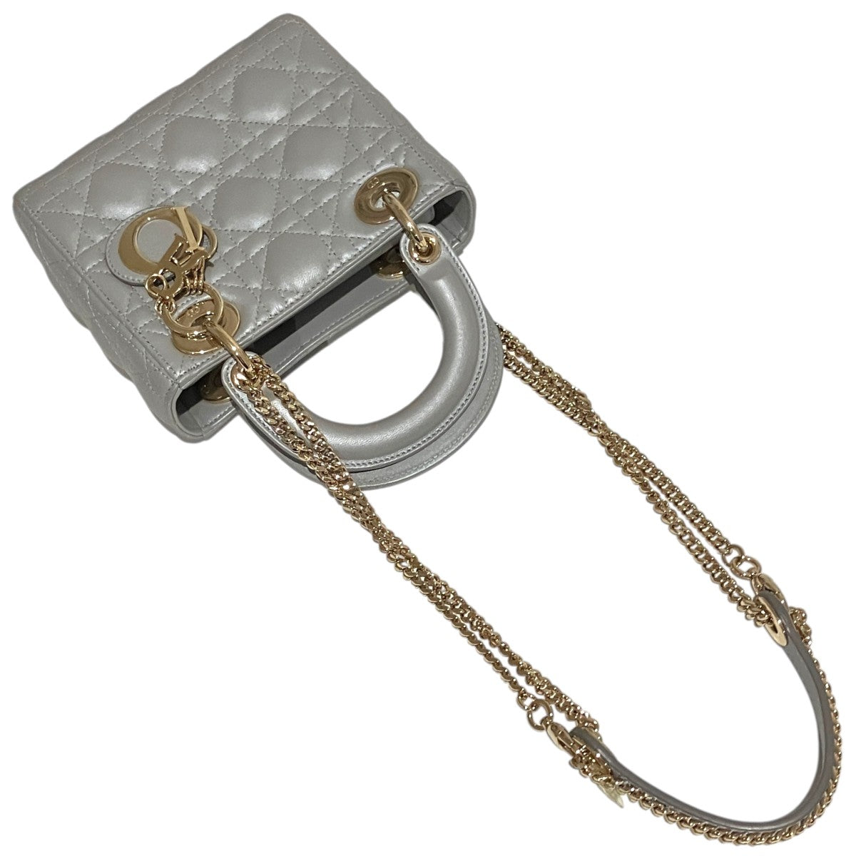 Christian Dior 【Lady Dior バッグ ミニ】2WAYショルダーバッグ 古着・中古-6枚目のアイテム画像