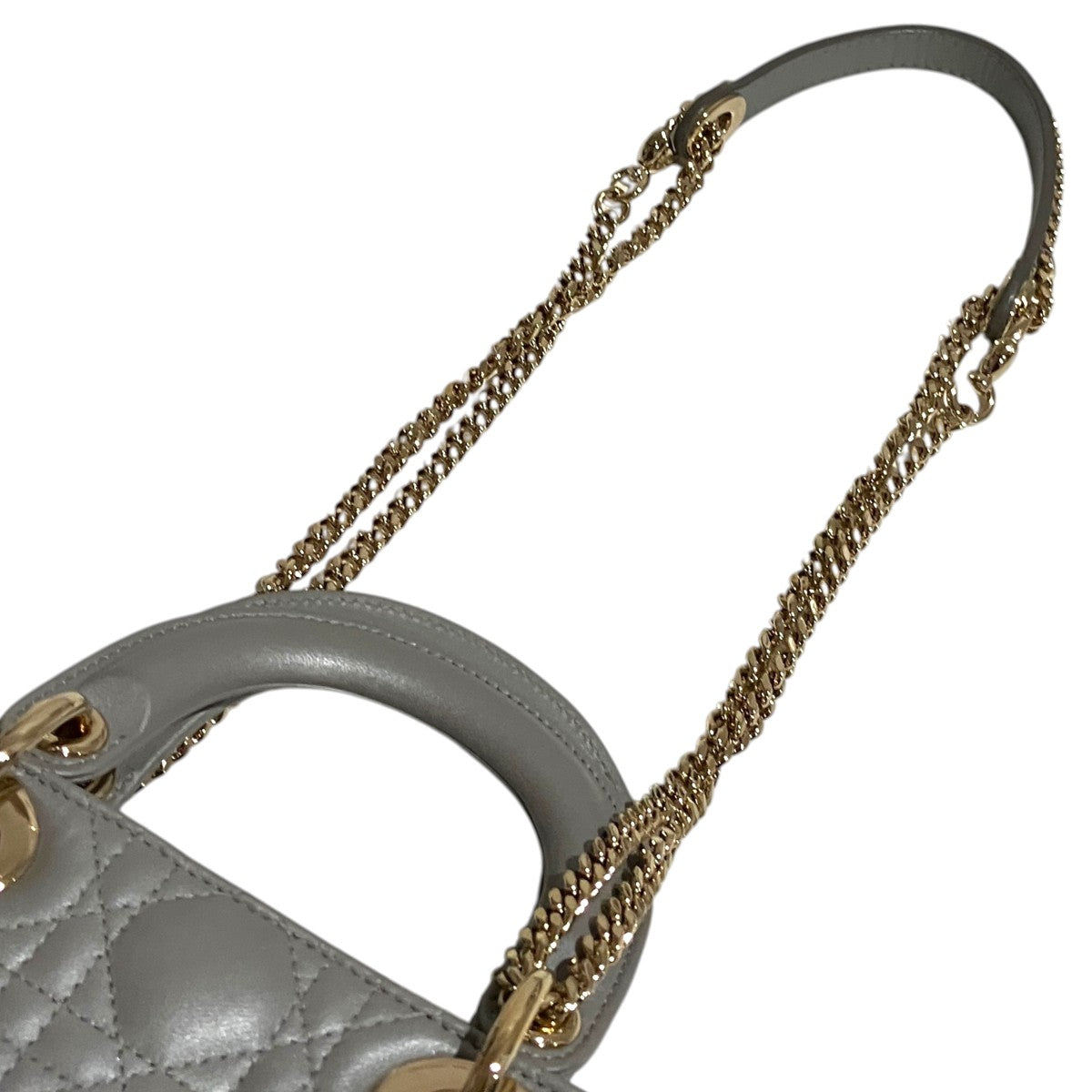 Christian Dior 【Lady Dior バッグ ミニ】2WAYショルダーバッグ 古着・中古-7枚目のアイテム画像