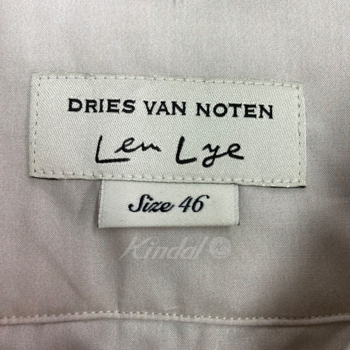 DRIES VAN NOTEN(ドリスヴァンノッテン) 21SS 「Grey Len Lye Edition Padded Shirt」