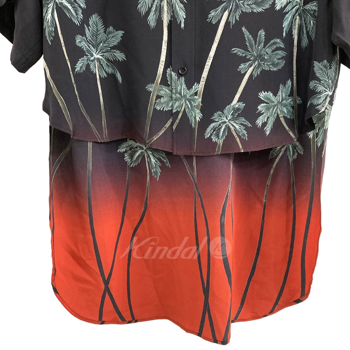 CELINE ｢ailcoat Shirt In Crepe De Chine｣テイルコート半袖シルクシャツ 古着・中古-4枚目のアイテム画像