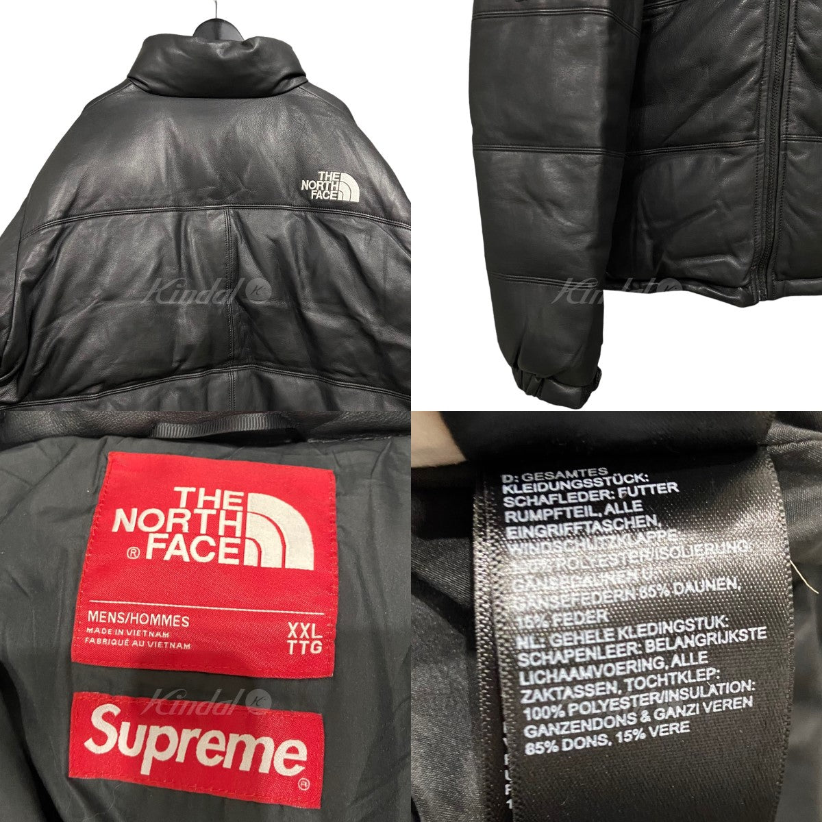 SUPREME×THE NORTH FACE 17AW 「Leather Nuptse Jacket」レザーヌプシ 