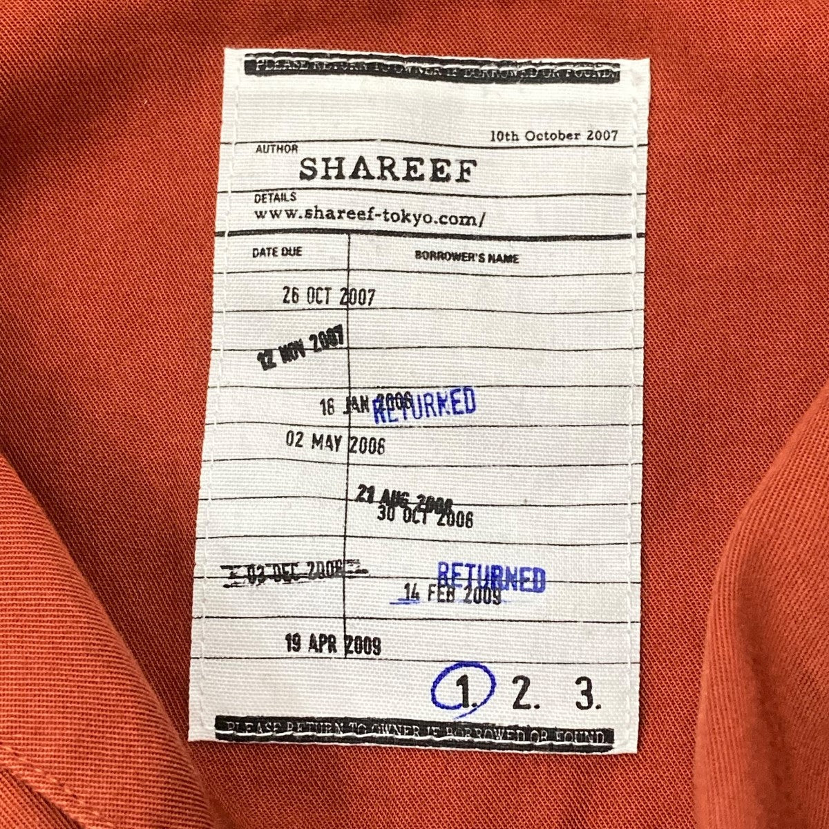 shareef(シャリーフ) 洗濯表記シャツ 18713028 ブラウン サイズ 15 ...