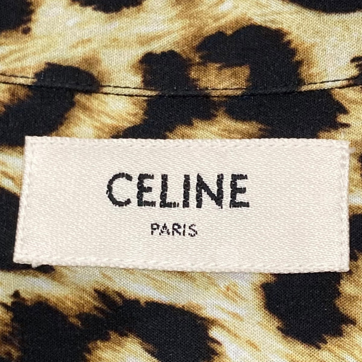 CELINE(セリーヌ) 19SS レオパードオープンカラーシャツ 2C036575D 