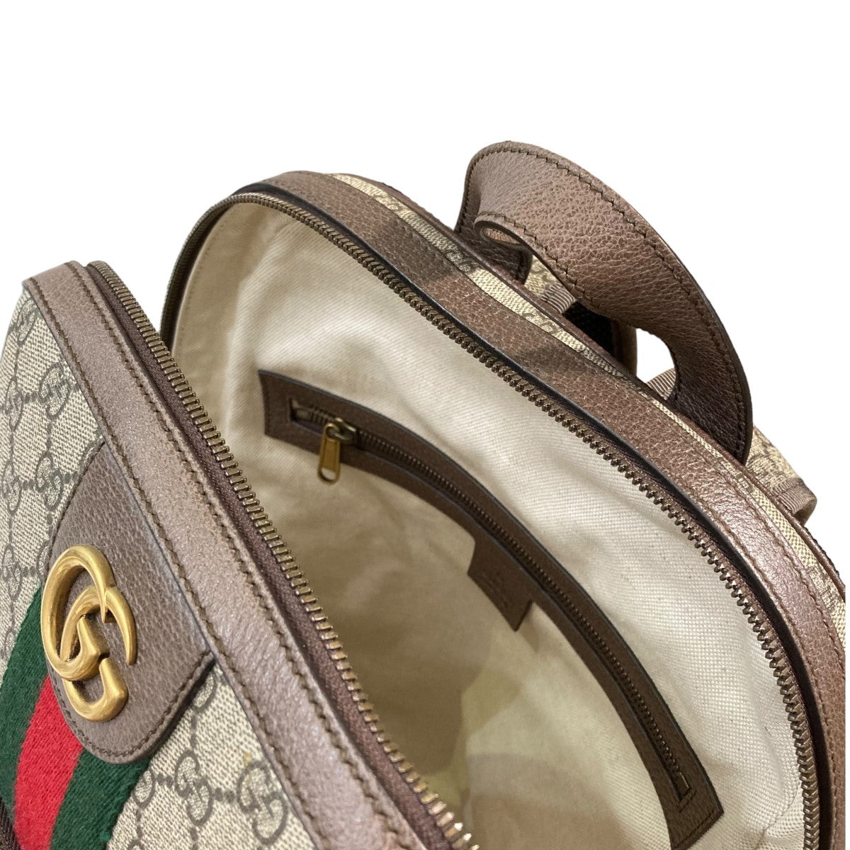 GUCCI(グッチ) 547967 オフィディアGGスプリームシェリーラインバックパック 493075 ブラウン｜【公式】カインドオルオンライン  ブランド古着・中古通販【kindal】