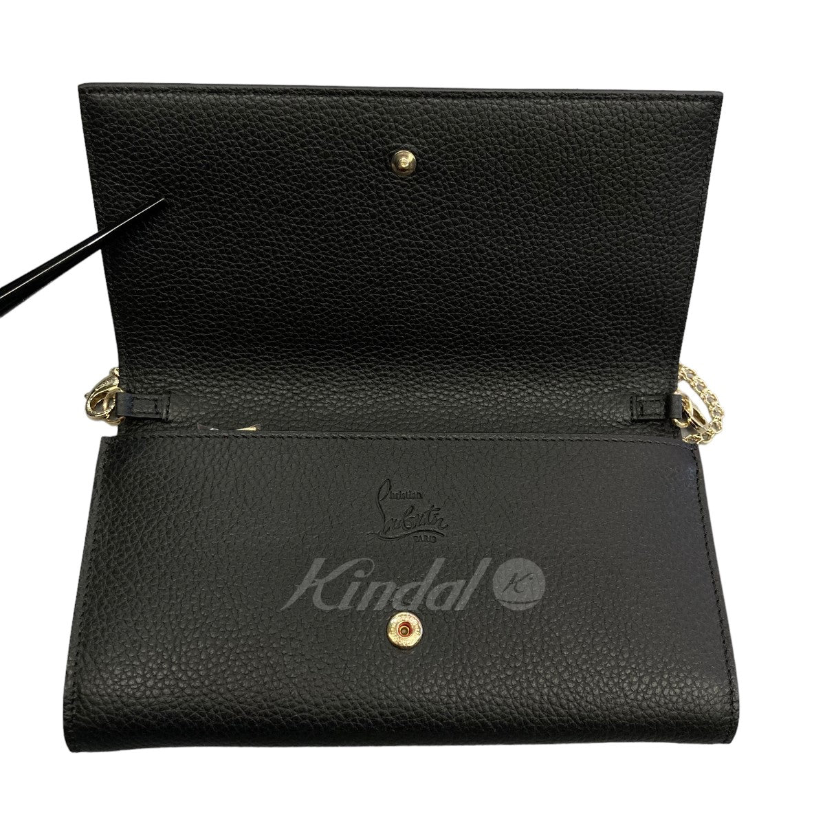 CHRISTIAN LOUBOUTIN(クリスチャンルブタン) 「w boudoir chain wallet piste aux」 チェーンウォレット