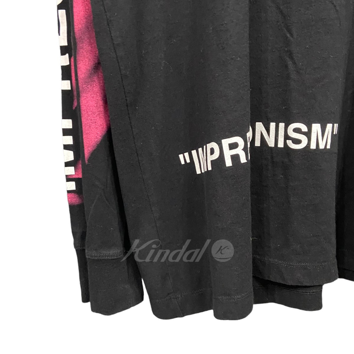 OFFWHITE(オフホワイト) 19SS 「DIAG STENCIL L／S TEE」 バックアロープリントカットソー