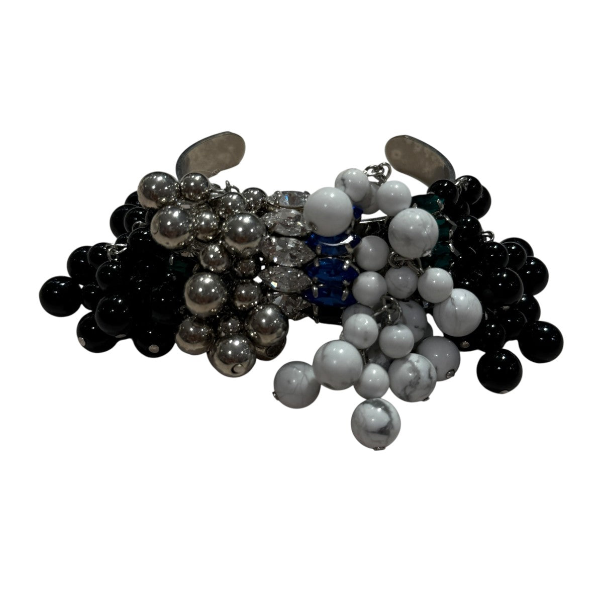 TOGA トーガ ピアス・イヤリング シルバー - 0303625Y0120 TOGA(トーガ) CHAIN FRING EARRINGSイヤリングTZ31 AK911 TZ31