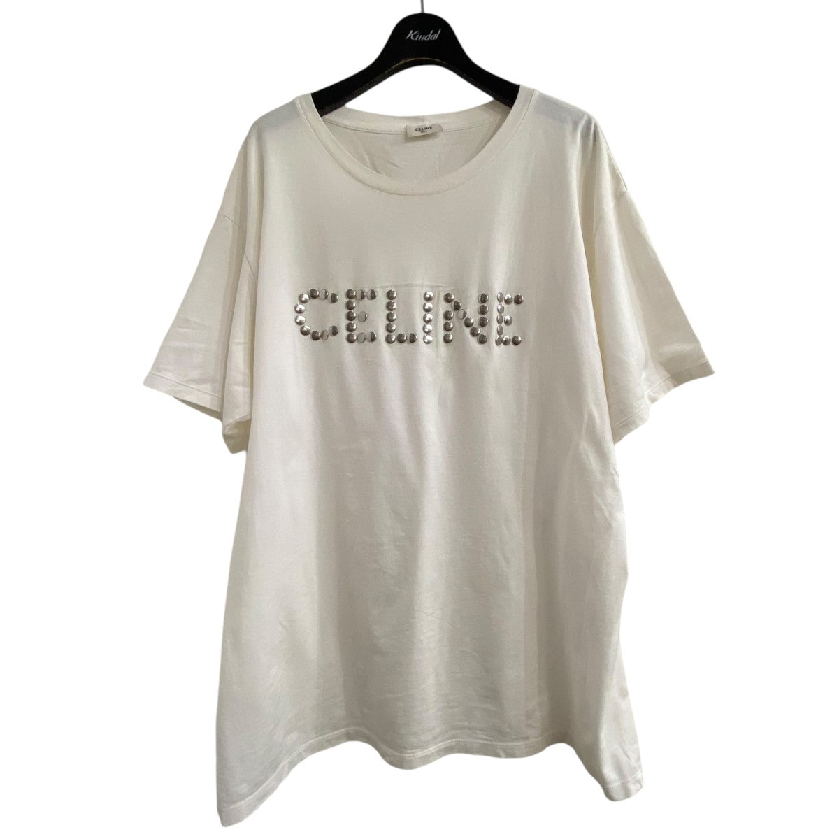 CELINE(セリーヌ) 22SS スタッズロゴTシャツ 2X50C671Q ホワイト ...