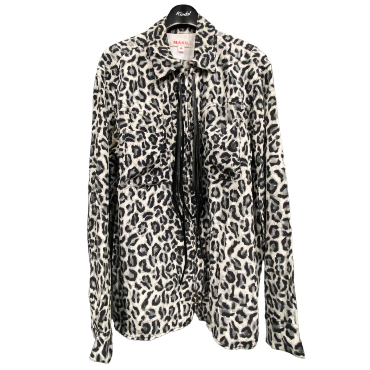 MASU(エムエーエスユー) 「ZIP-UP LEOPARD SHIRT」レオパード柄 