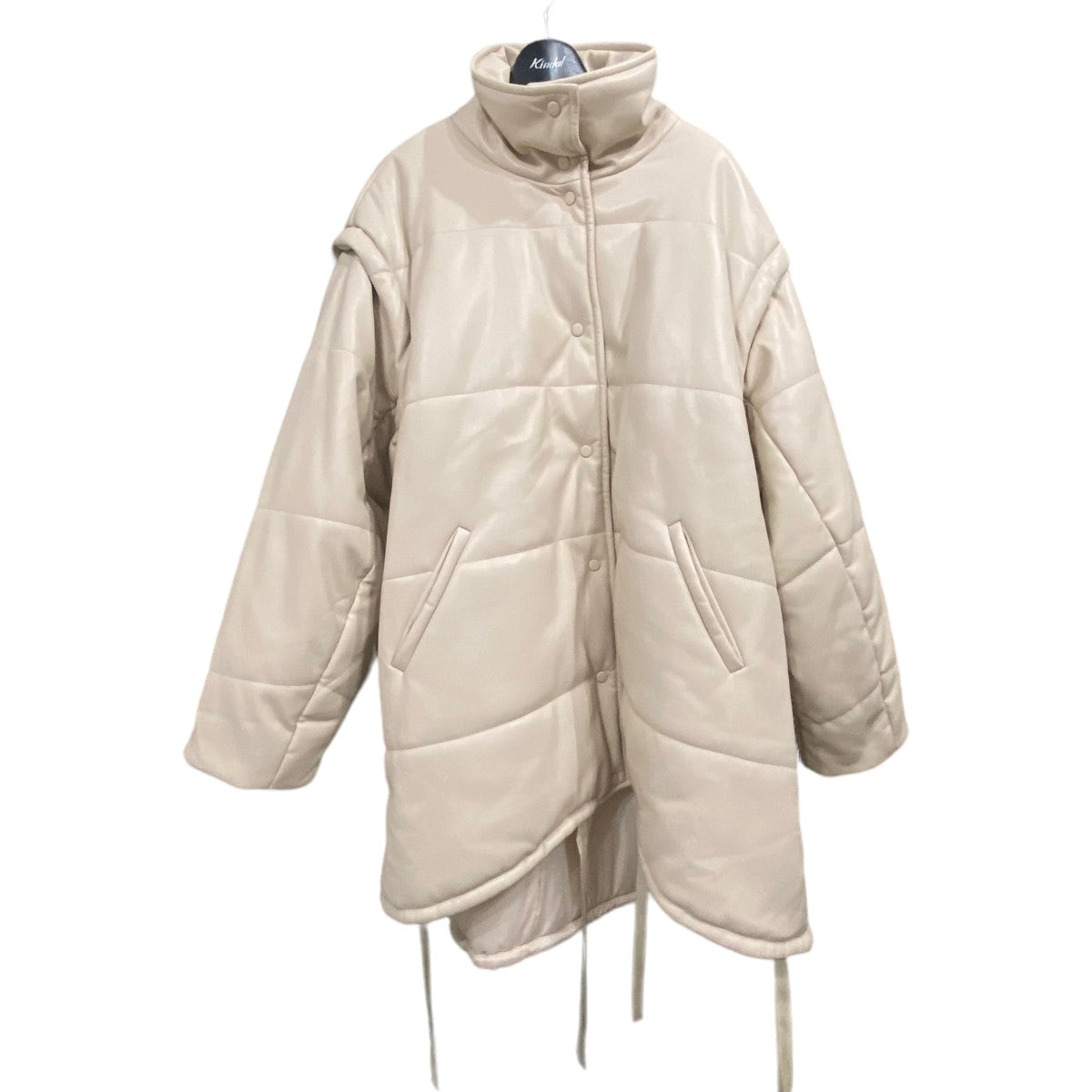 人気品質保証値下げLE CIEL BLEU Faux Leather Padded Coat ジャケット・アウター