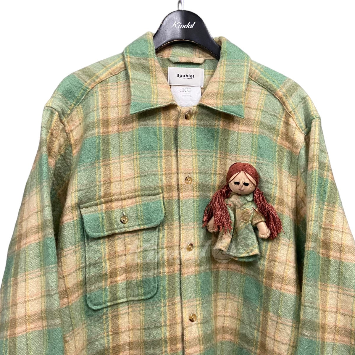 doublet(ダブレット) 21AW「CHECK SHIRT WITH MY DOLL」チェックシャツウィズマイドール