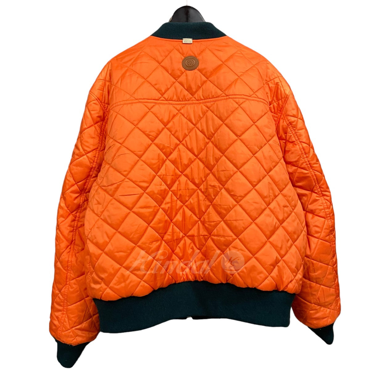 グッチ 17年製 リバーシブルジャケット 刺繡 44サイズ ブラック オレンジ-