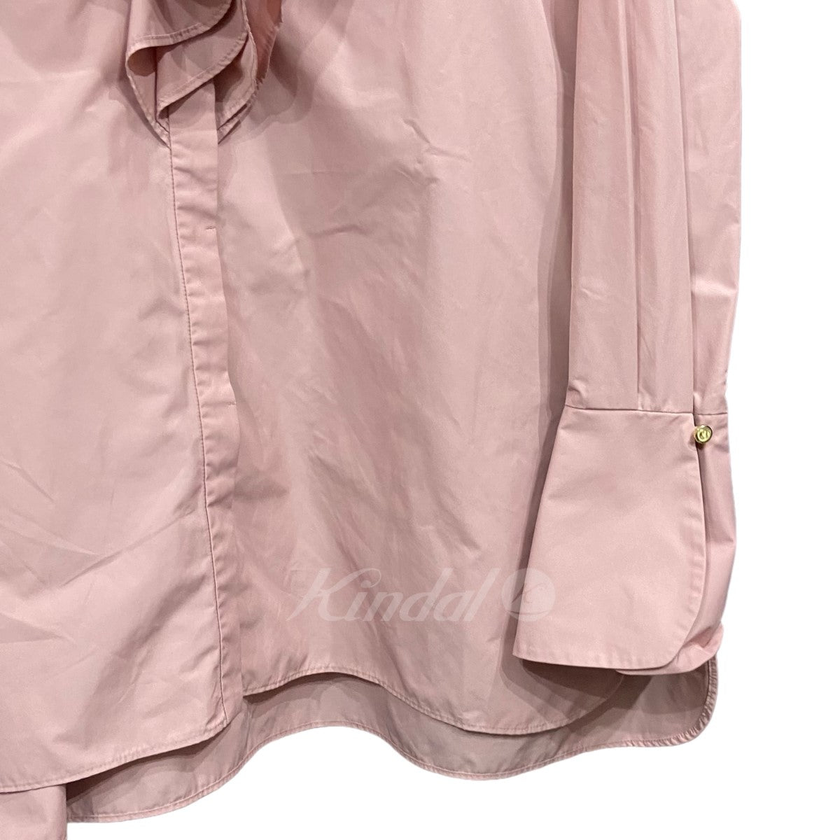 HYEON(ヘヨン) 「flower petal blouse」フリルブラウス ピンク サイズ 