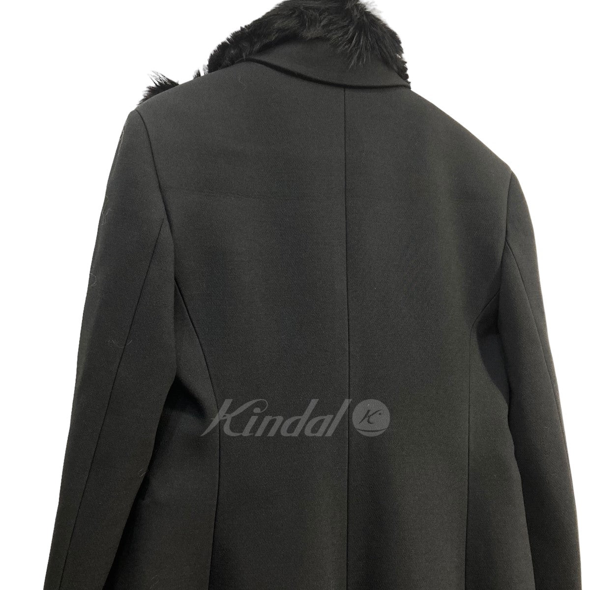 BOTTEGA VENETA(ボッテガヴェネタ) ｢BLACK COAT WITH SHEARLING COLLAR