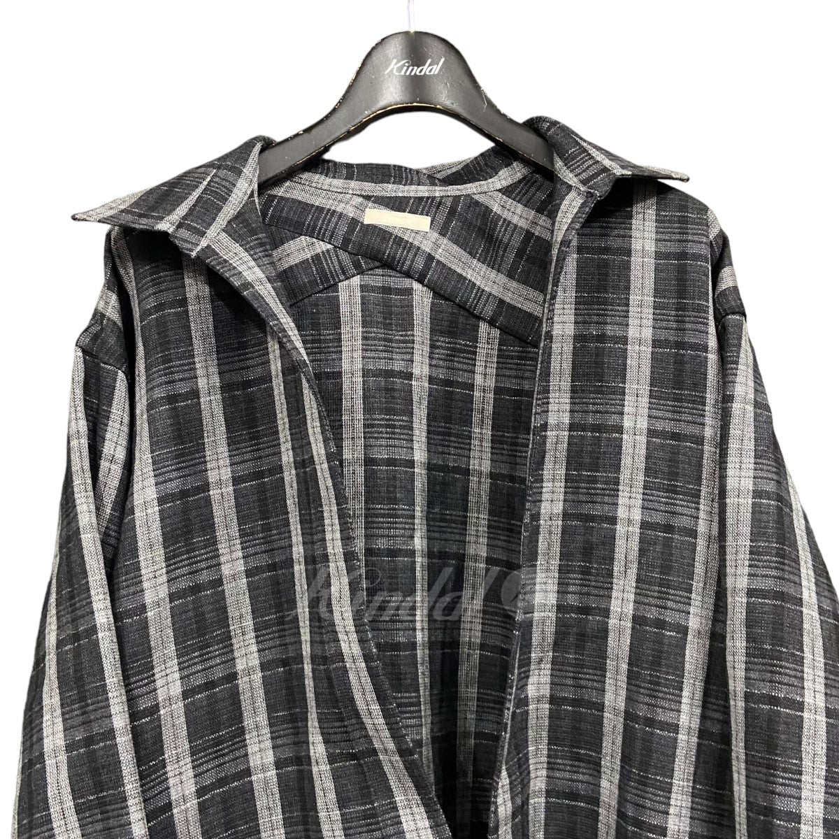 ULTELRIOR(アルテリア) 「WOOL SHADOW CHECK P／O SHIRT」プルオーバーチェックシャツ