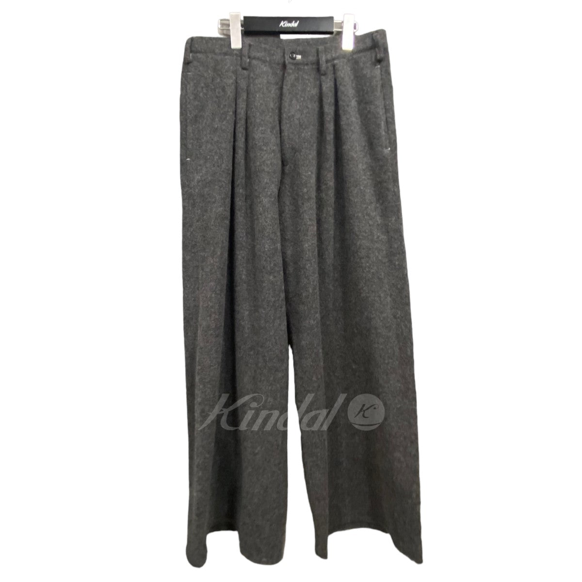 sulvam(サルバム) 「FLANO PIPING WIDE PANTS」ウールタックルワイド ...